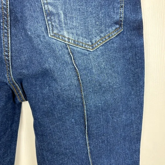 ModCloth Jeans Womens 30 Blue Boyish Straight High Waist Stretch Boho - Picture 8 of 13